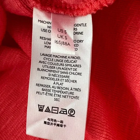 Pilcro Anthropologie Coral Oversized Top Small Boho Coastal Lightweight - Picture 9 of 12